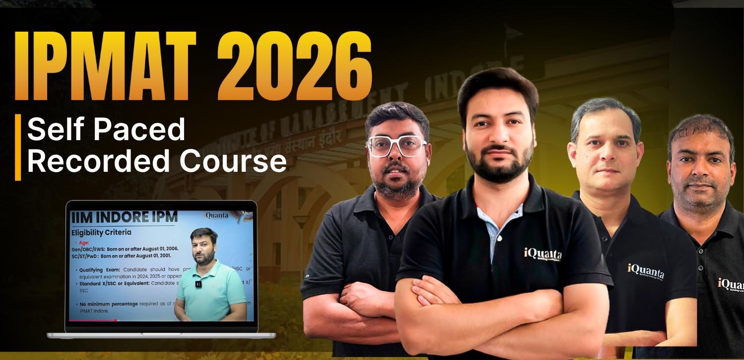 IPMAT 2026 Recorded Course & LIVE Crash Course