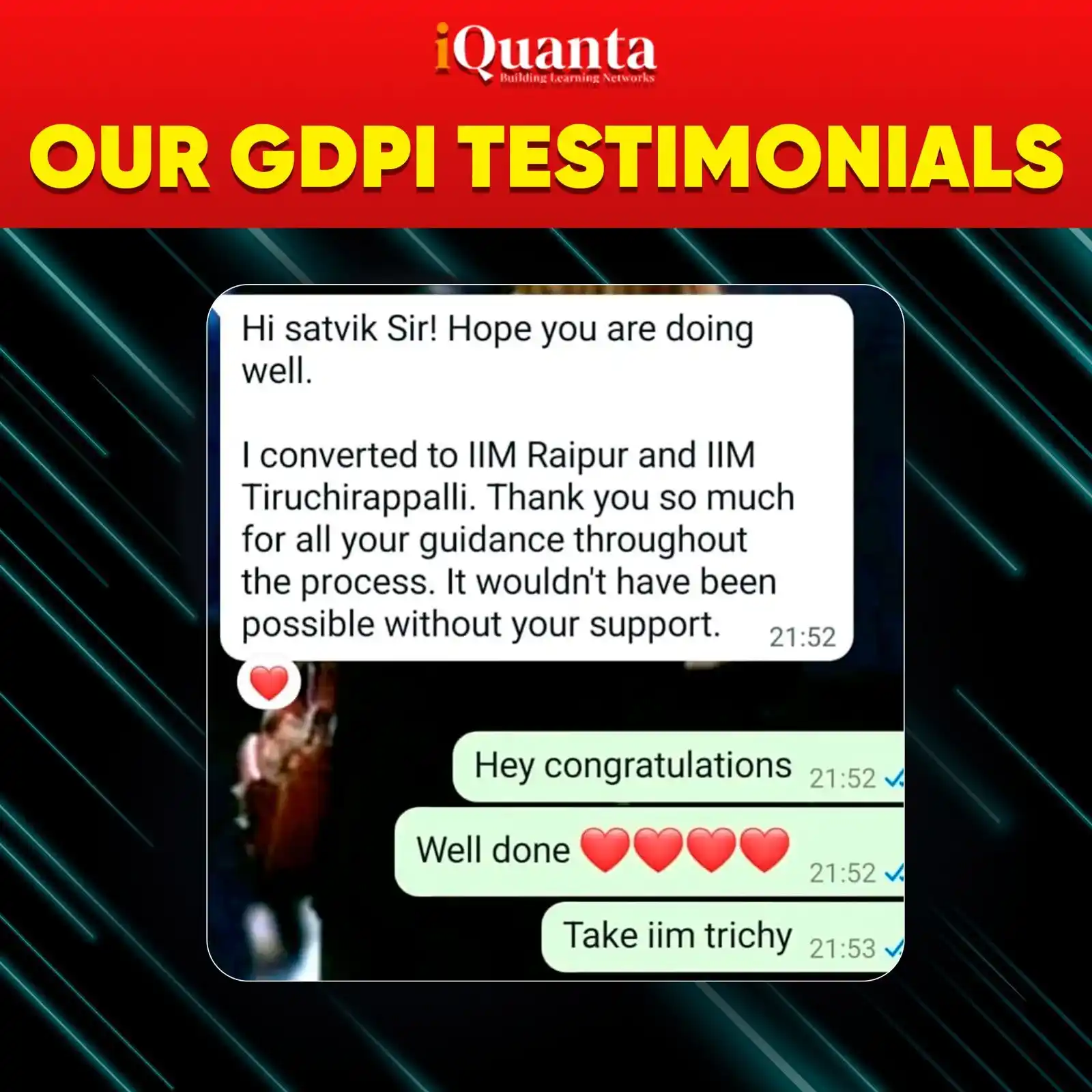 GDPI Toppers Feedback