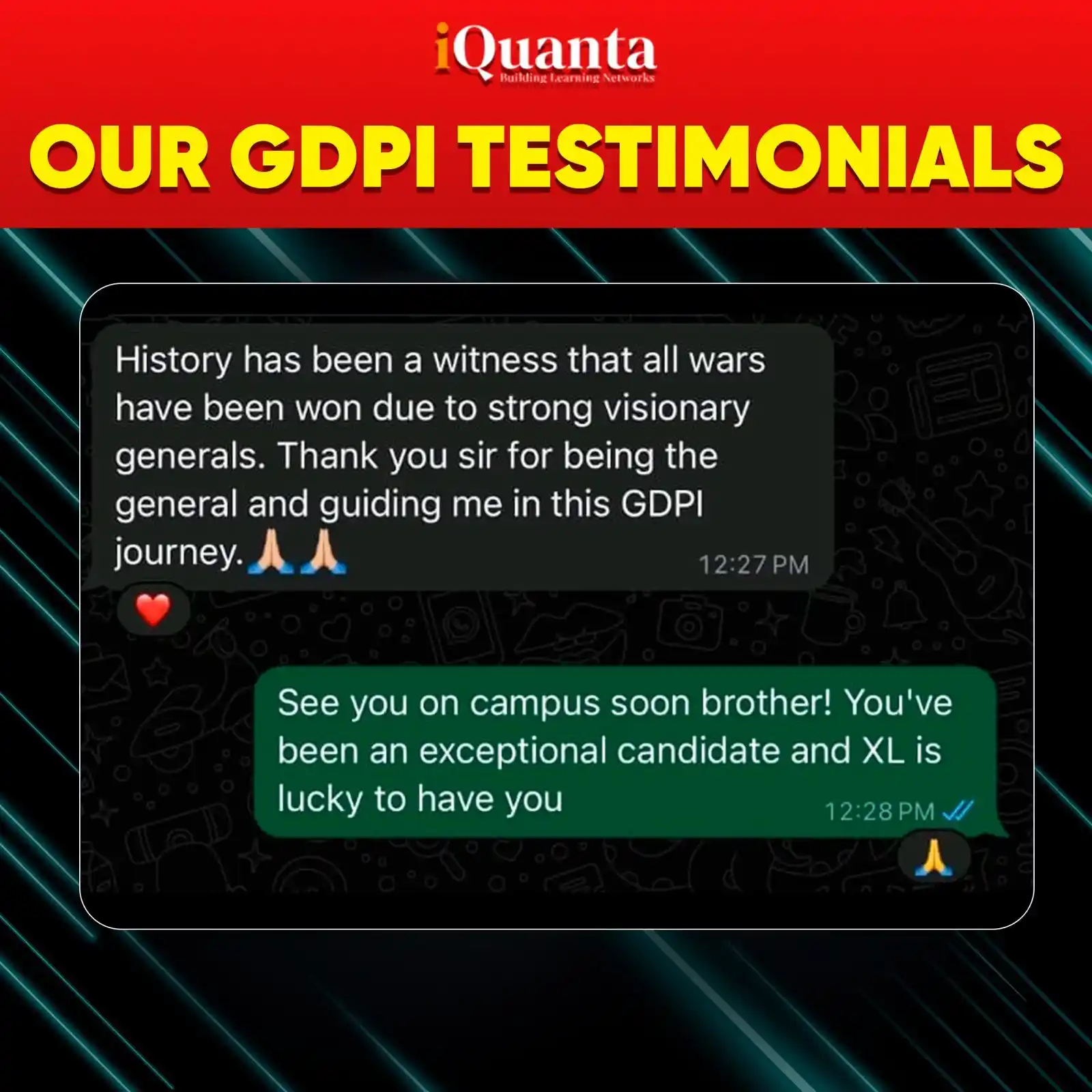 GDPI Toppers Feedback