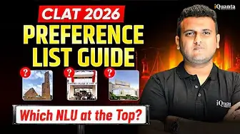CLAT 2026 Preference List Explained | Which NLU at What Rank? | Complete Counselling Order Guide
