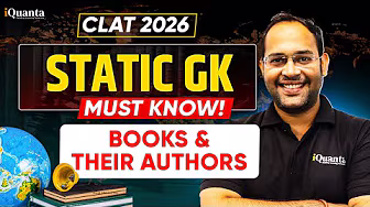 CLAT Static GK: Most Important Books & Authors for CLAT 2027 | Static GK Must Study List for CLAT