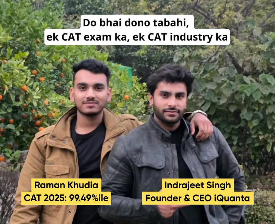 Raman Khudia CAT 2025 99.49%ile