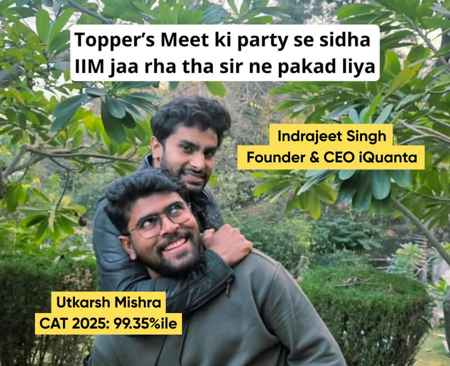 Utkarsh Mishra CAT 2025 99.35%ile