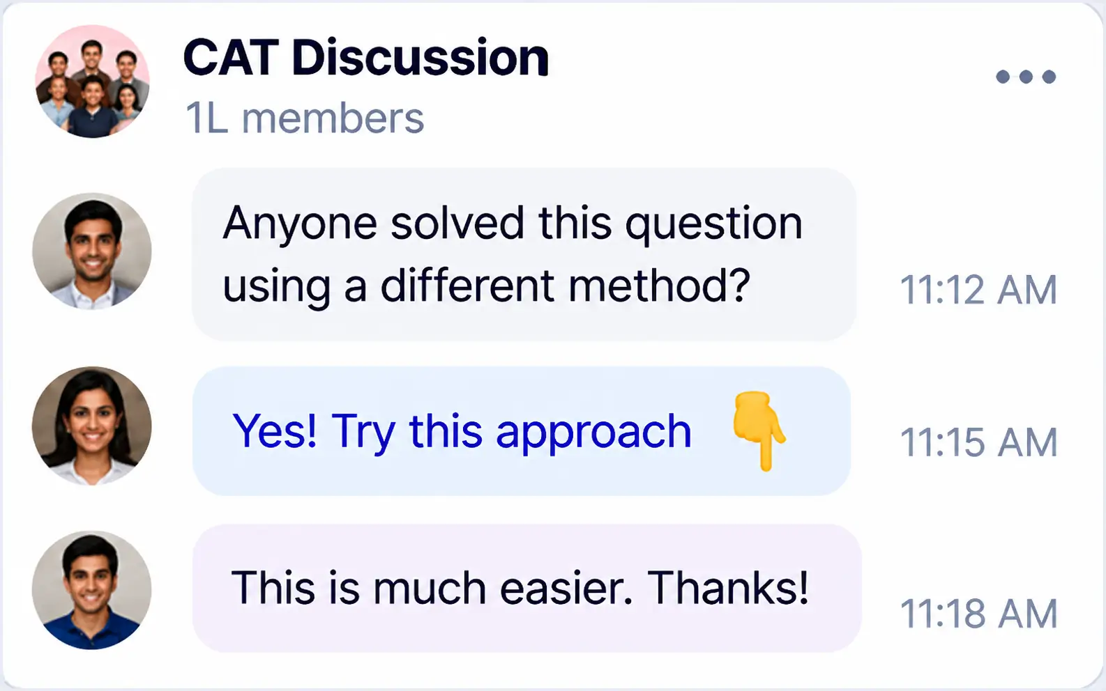 1L+ CAT Aspirants, in Single Community