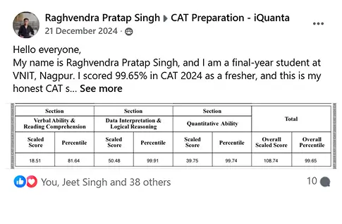 CAT Toppers Feedback