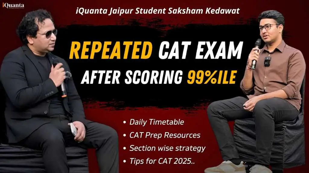 Why did he repeat CAT after scoring 99%ile? | CAT 2024 Topper Interview