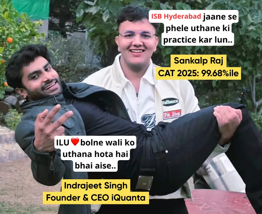 Sankalp Raj CAT 2025 99.68%ile
