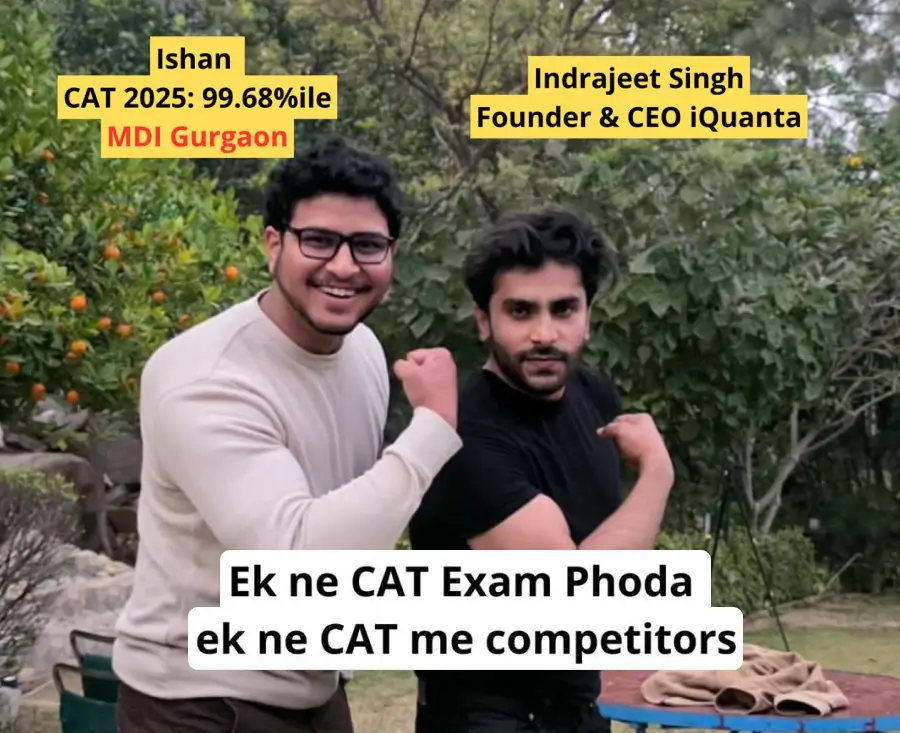 Ishan CAT 2025 99.68%ile