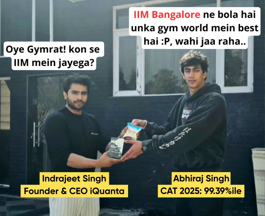 Abhiraj Singh CAT 2025 99.39%ile