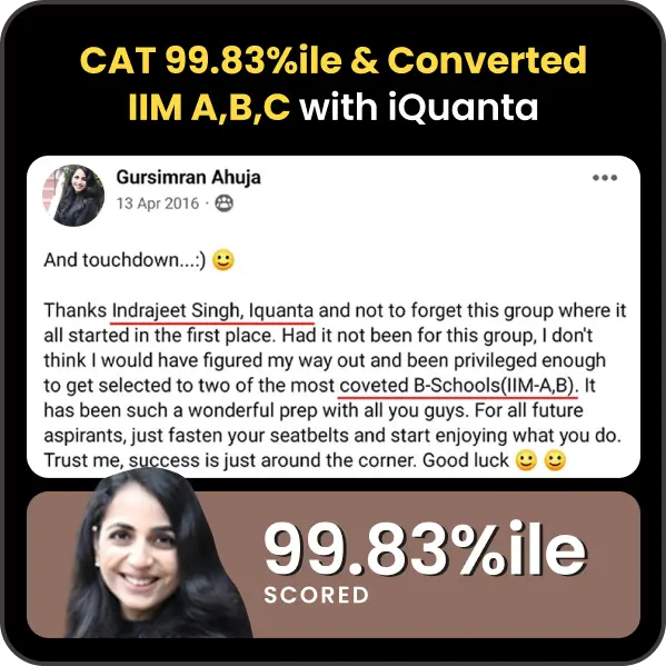 CAT Toppers Feedback