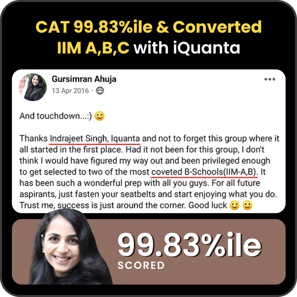 CAT Toppers Feedback