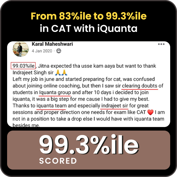 CAT Toppers Feedback