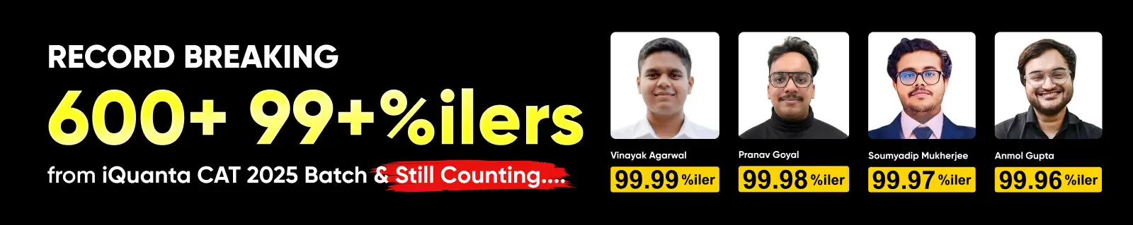 iQuanta CAT 2024 Toppers & Scores